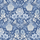 Дизайнерские флизелиновые обои Dahlia Garden артикул 6141 из коллекции Blue & White от  Borastapeter  с узором из цветущих георгинов в голубых оттенках.